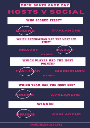 Image post by @CueTheDuckBoatz on Twitter