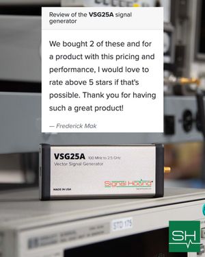 Image post by @SignalHound on Twitter