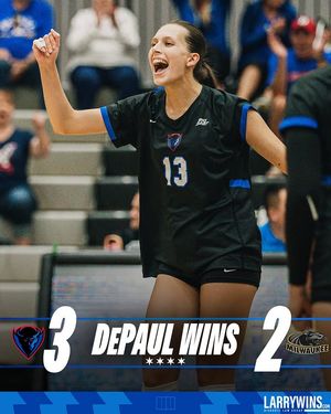 Image post by @depaulvball on Instagram