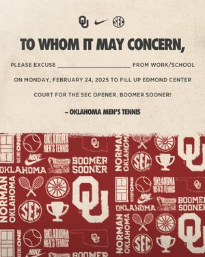 Image post by @ou_mtennis on Instagram