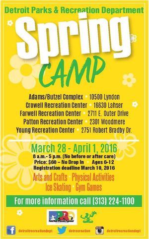 Image post by @DetroitParksRec on Facebook