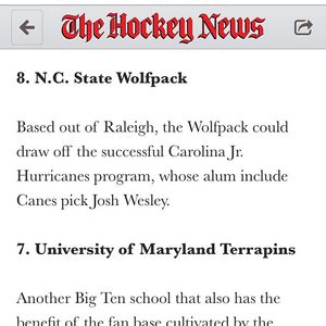 Image post by @ncstatehockey on Instagram