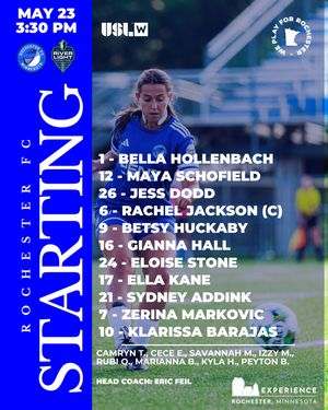 Image post by @rochesterfcminnesota on Instagram