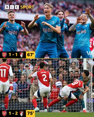 Image post by @BBCSport on Twitter/X
