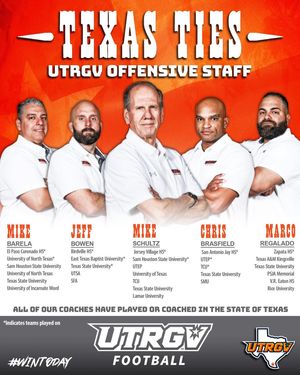 Image post by @utrgvfootball on Instagram