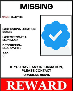 Image post by @FIAFormulaE on Twitter