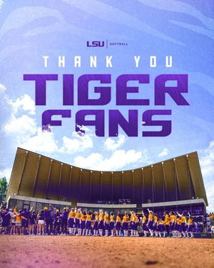 Image post by @LSUsoftball on Twitter