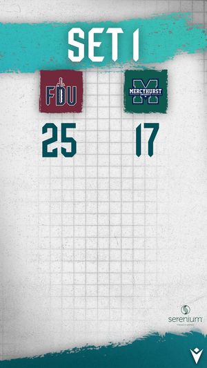 Image post by @FDUKnightsWVB on Twitter/X