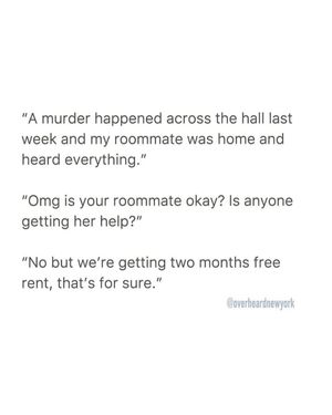Image post by @overheardnewyork on Instagram