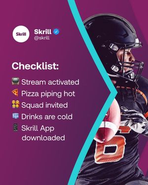 Image post by @skrill on Instagram
