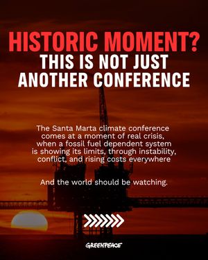 Image post by @greenpeace on Instagram