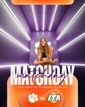 Text post by @ClemsonWTennis on Twitter/X
