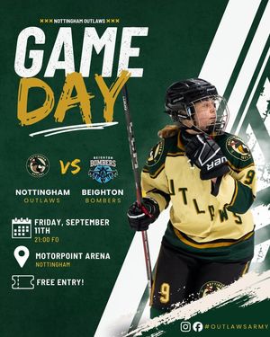 Image post by @nottinghamoutlawsicehockeyclub on Facebook