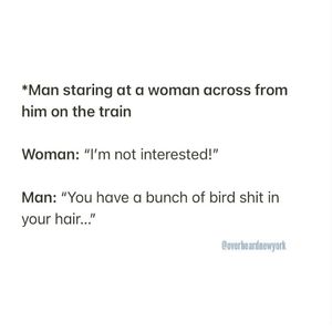 Image post by @overheardnewyork on Instagram