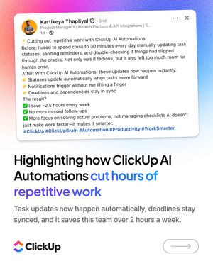 Image post by @clickup on Instagram