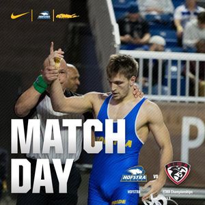 Image post by @HofstraWREST on Twitter