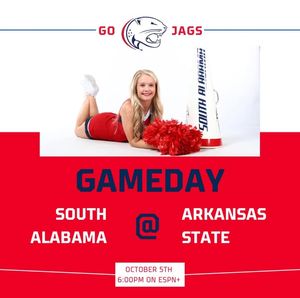 Image post by @southalabama.cheerleading on Facebook