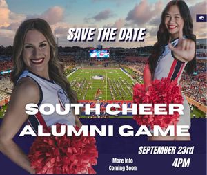 Image post by @southalabama.cheerleading on Facebook
