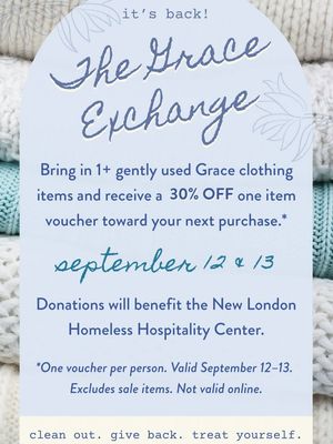 Image post by @shopatgrace on Facebook