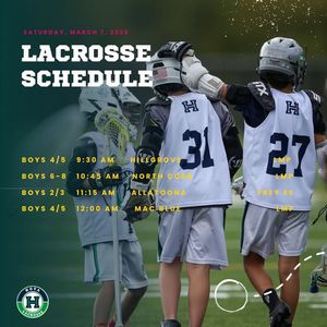 Image post by @Hoya Youth Lacrosse Association on Facebook