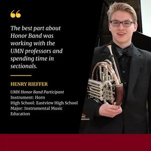 Image post by @umnbands on Instagram