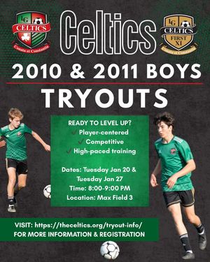 Image post by @TheCelticsSoccerClub on Facebook