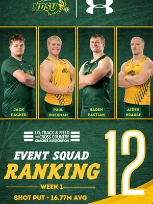 Image post by @ndsutrackfield on Instagram