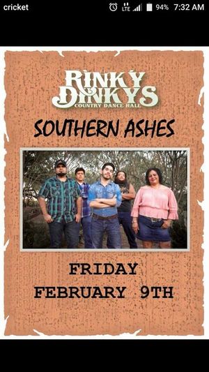 Image post by @SouthernAshesMusic on Facebook
