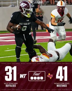 Image post by @wtamu_football on Instagram