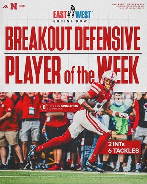 Image post by @huskerfootball on Instagram
