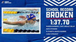 Image post by @KUSwimDive on Twitter