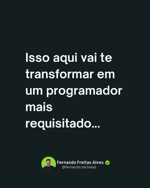 Image post by @fernando.techlead on Instagram