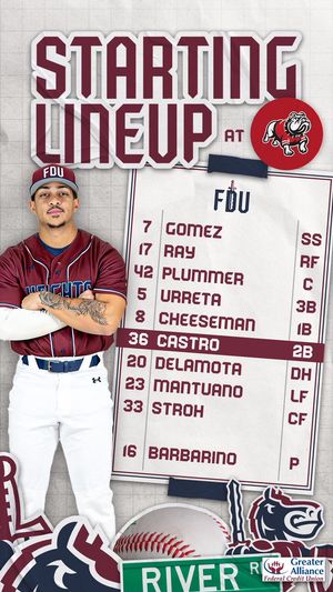 Image post by @FDUKnightsBase on Twitter