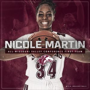 Image post by @SIU_WBasketball on Twitter