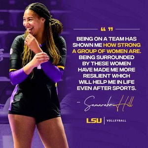Image post by @lsuvolleyball on Twitter