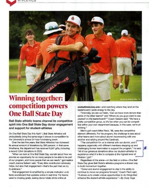Image post by @ballstatemengolf on Instagram