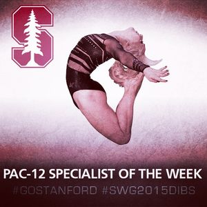 Image post by @stanfordgymnastics on Instagram