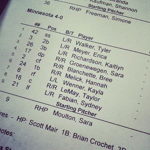 Image post by @gophersoftball on Instagram