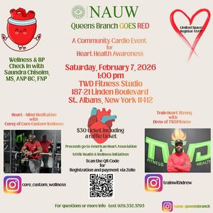 Image post by @NAUW Queens Branch on Facebook