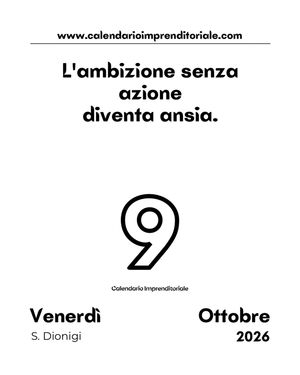 Image post by @calendarioimprenditoriale on Instagram