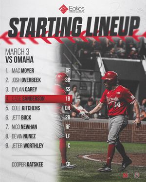 Image post by @HuskerBaseball on Twitter