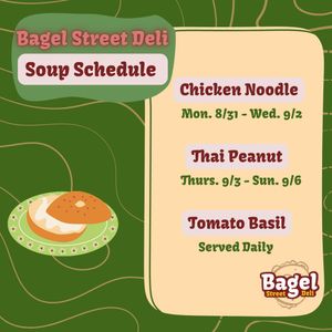 Image post by @bagelstreetdeli on Instagram