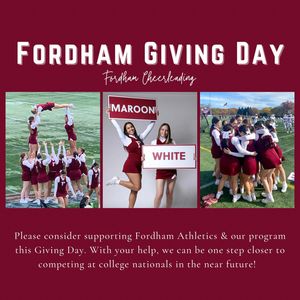 Image post by @fordhamcheer on Instagram