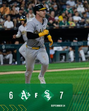 Image post by @Athletics on Twitter/X