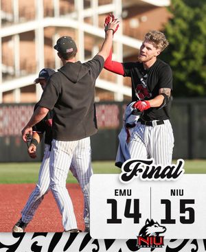 Image post by @NIU_Baseball on Twitter