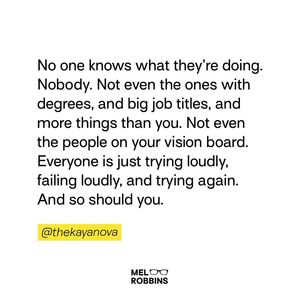 Image post by @melrobbins on Instagram