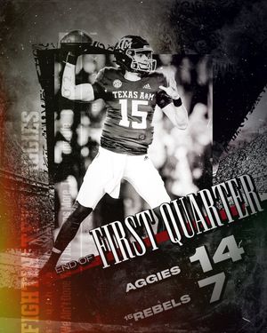 Image post by @AggieFootball on Twitter