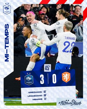 Image post by @equipedefrance on Twitter