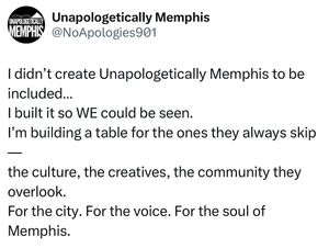 Image post by @unapologeticallymemphis on Instagram