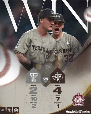 Image post by @AggieBaseball on Twitter